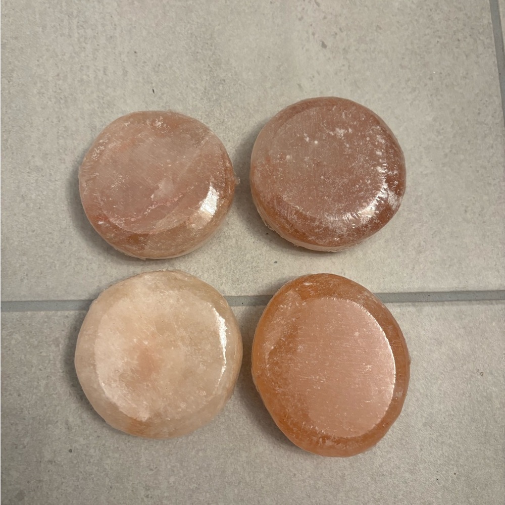 New - Set of 4 Himalayan Salt Massage Stones - Salt Stones